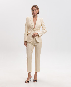 Alexander McQueen Yellow wool jacket 857750QJAGA
