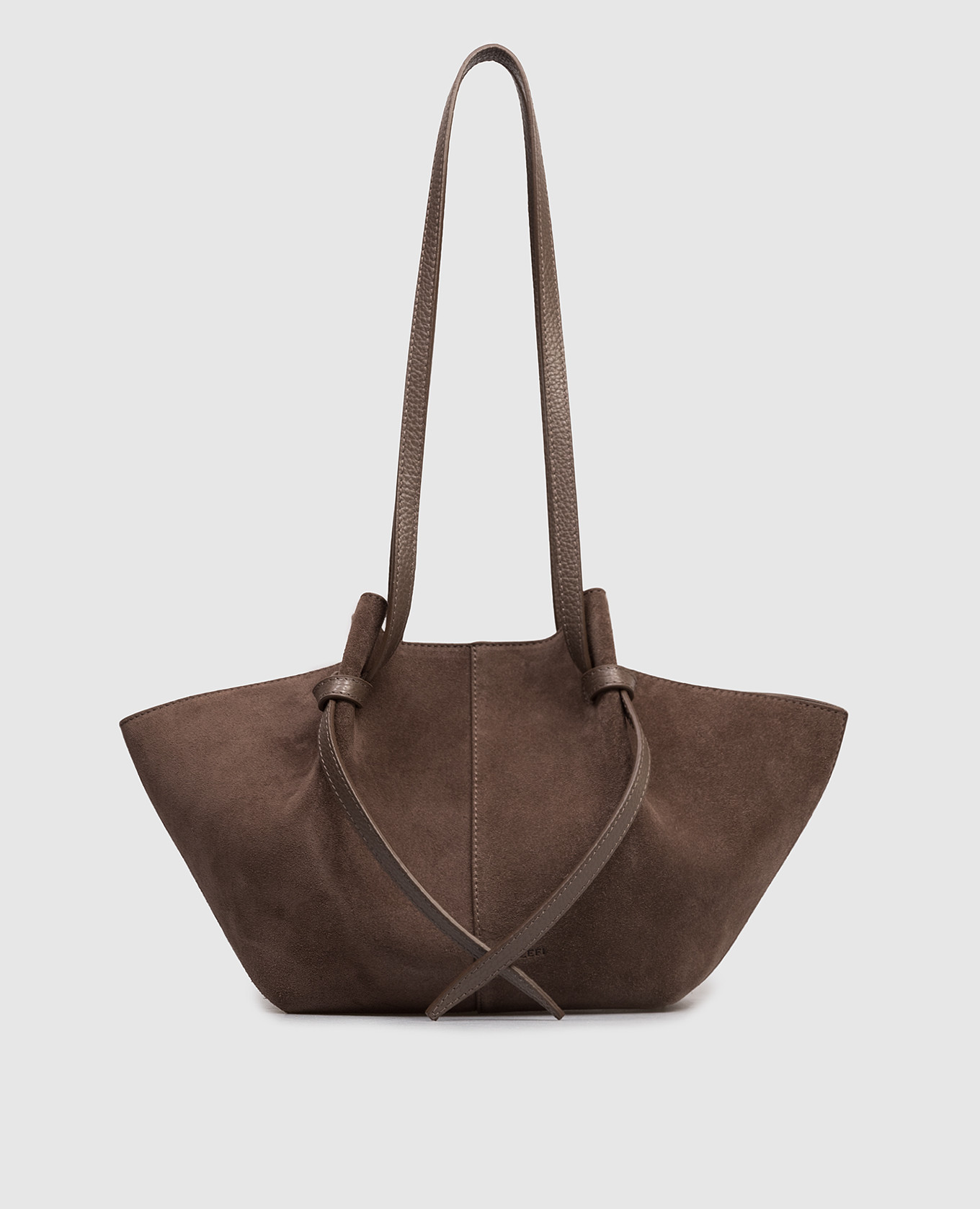 

Brown suede tote bag MOCHI YUZEFI