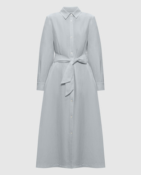 Woolrich Green shirt dress with linen CFWWDR2019FRUT3043