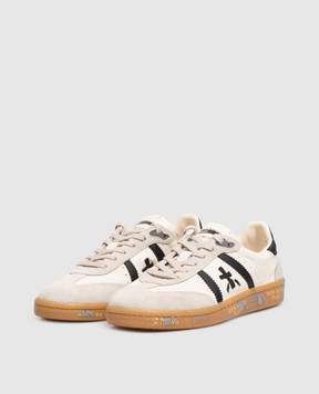Premiata Bonnied ivory leather sneakers BONNIED8123
