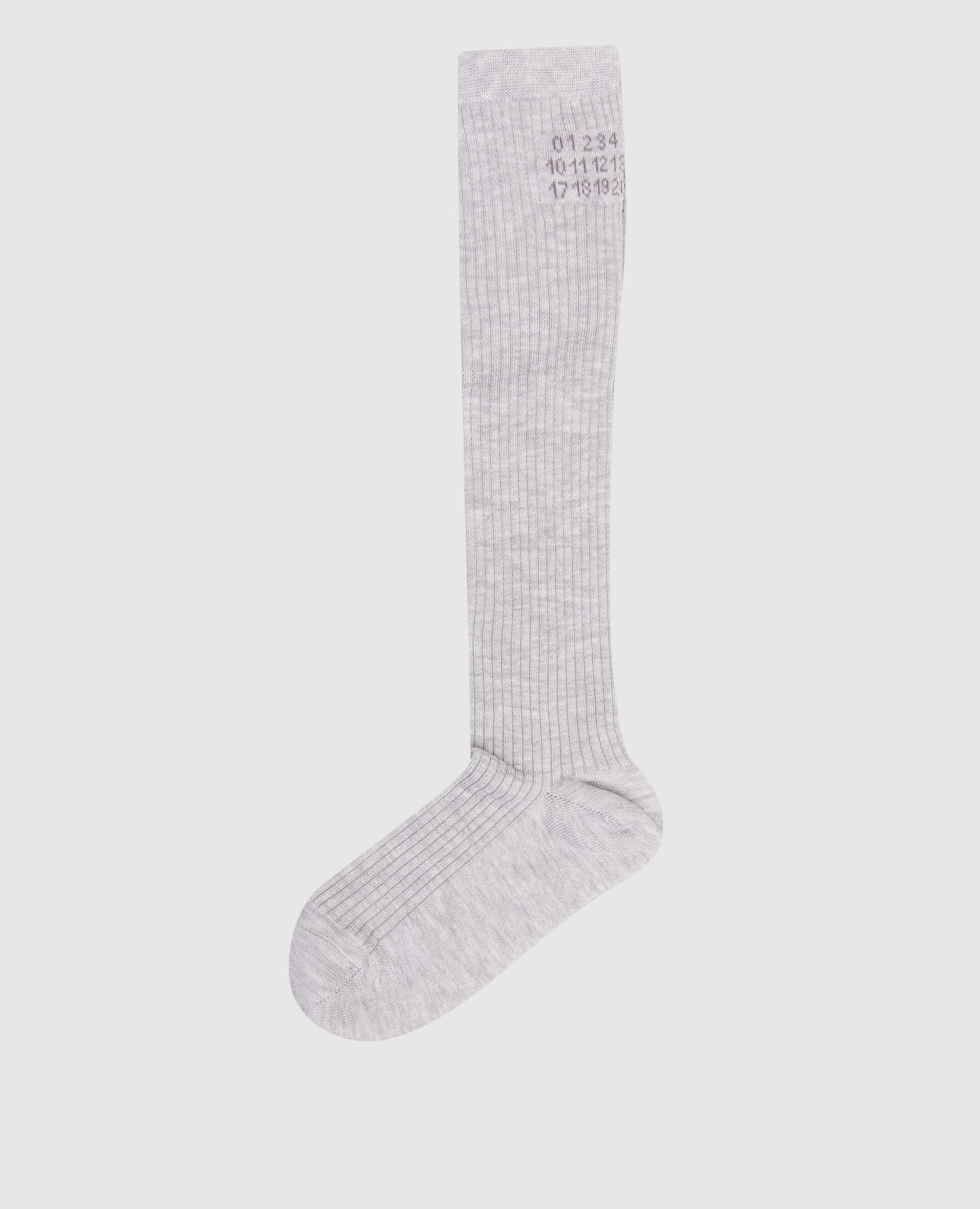 

Grey socks with logo pattern Maison Margiela MM6
