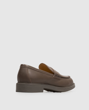 Doucal's Brown leather loafers DD8664BRUGUF289