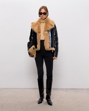 Babe Pay Pls Double-sided cropped sheepskin coat from Tuscany 2540TOSKANA