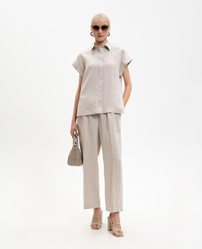 Peserico Beige linen pants P0430102629