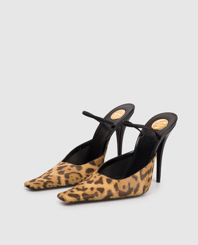 Saint Laurent TUILERIES brown leather mules 859140AAF3J