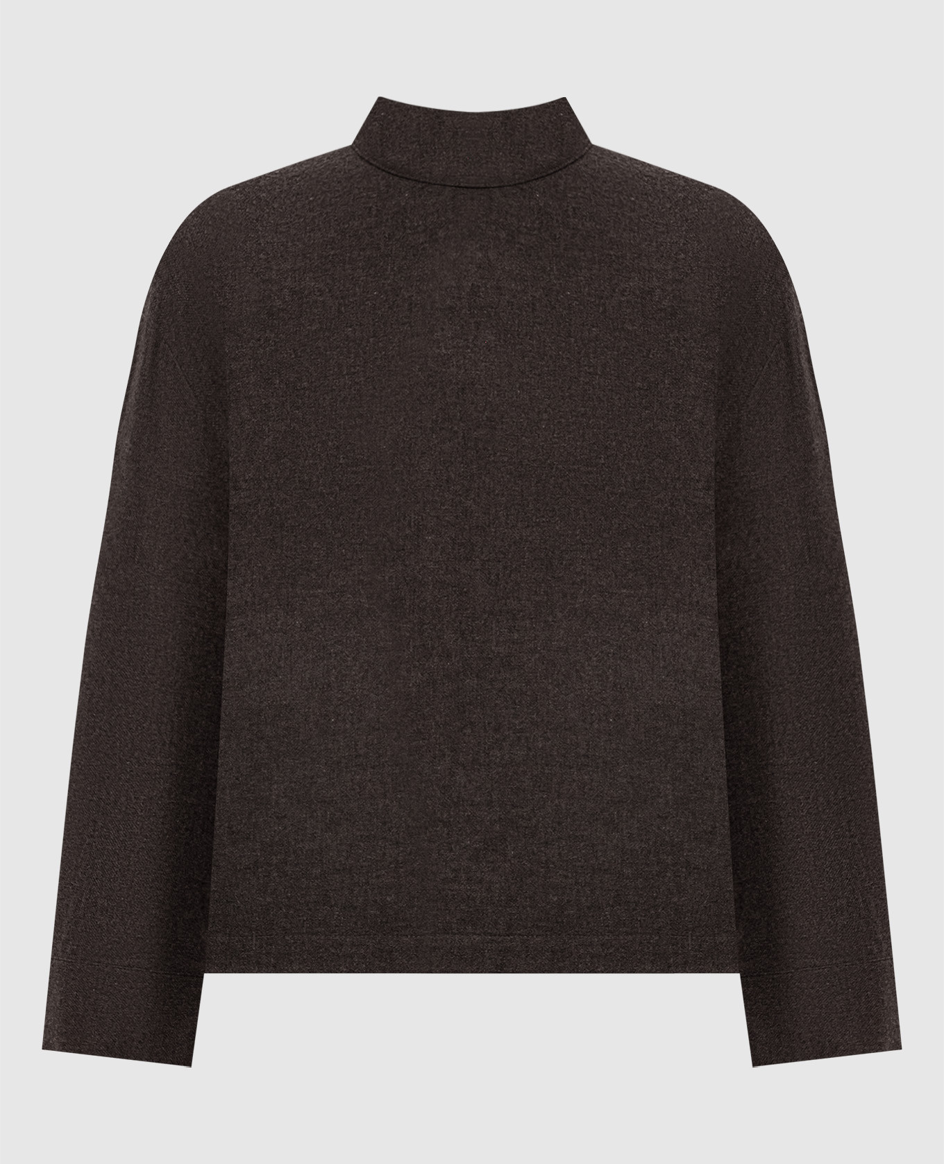 Brown top with wool