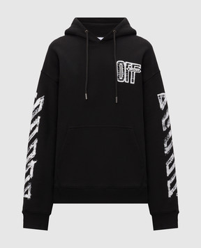 Off-White Black hoodie with Arrow print 44MBB085F26F00L