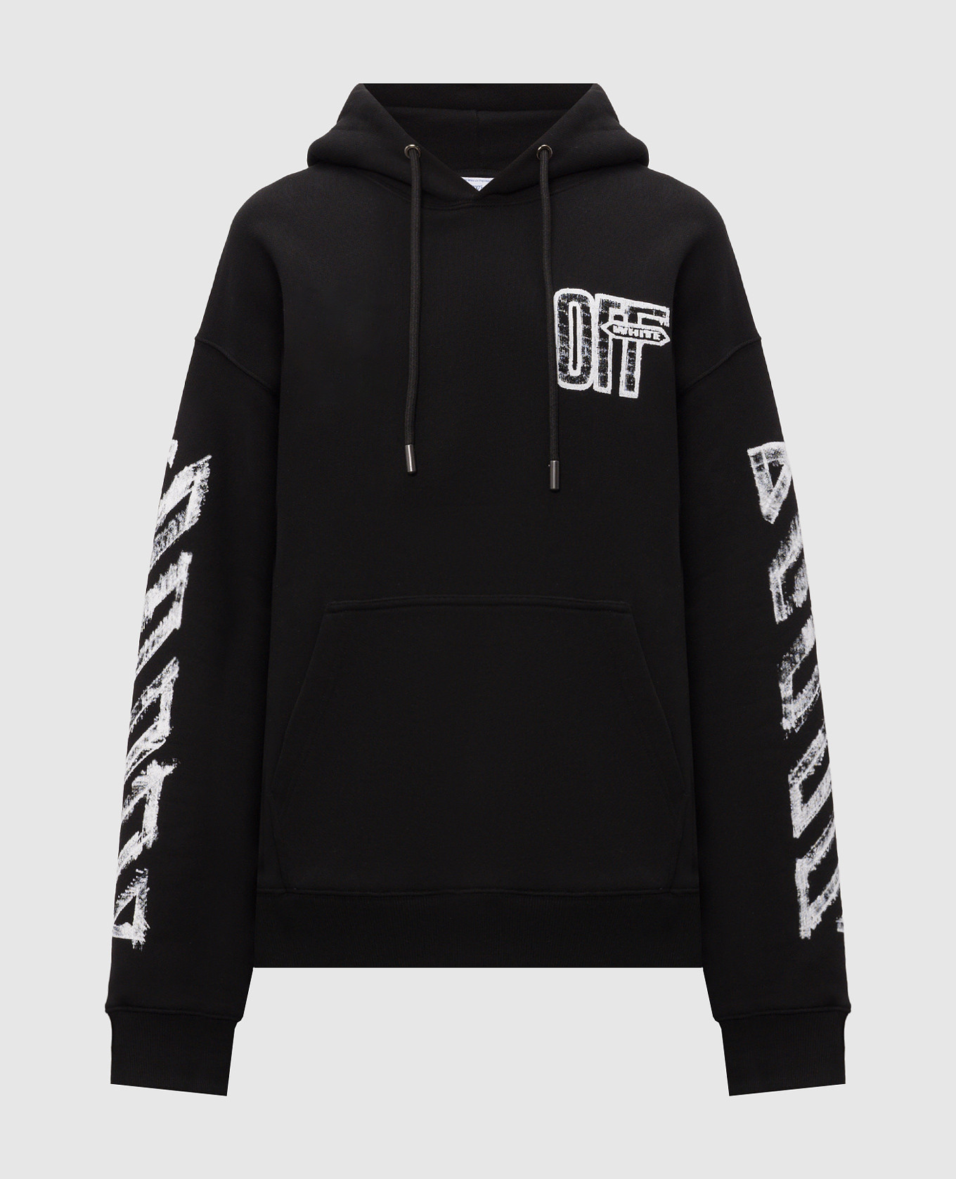 Black hoodie with Arrow print