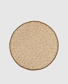 Palais Royal Set of golden decorative beaded table mats 25491