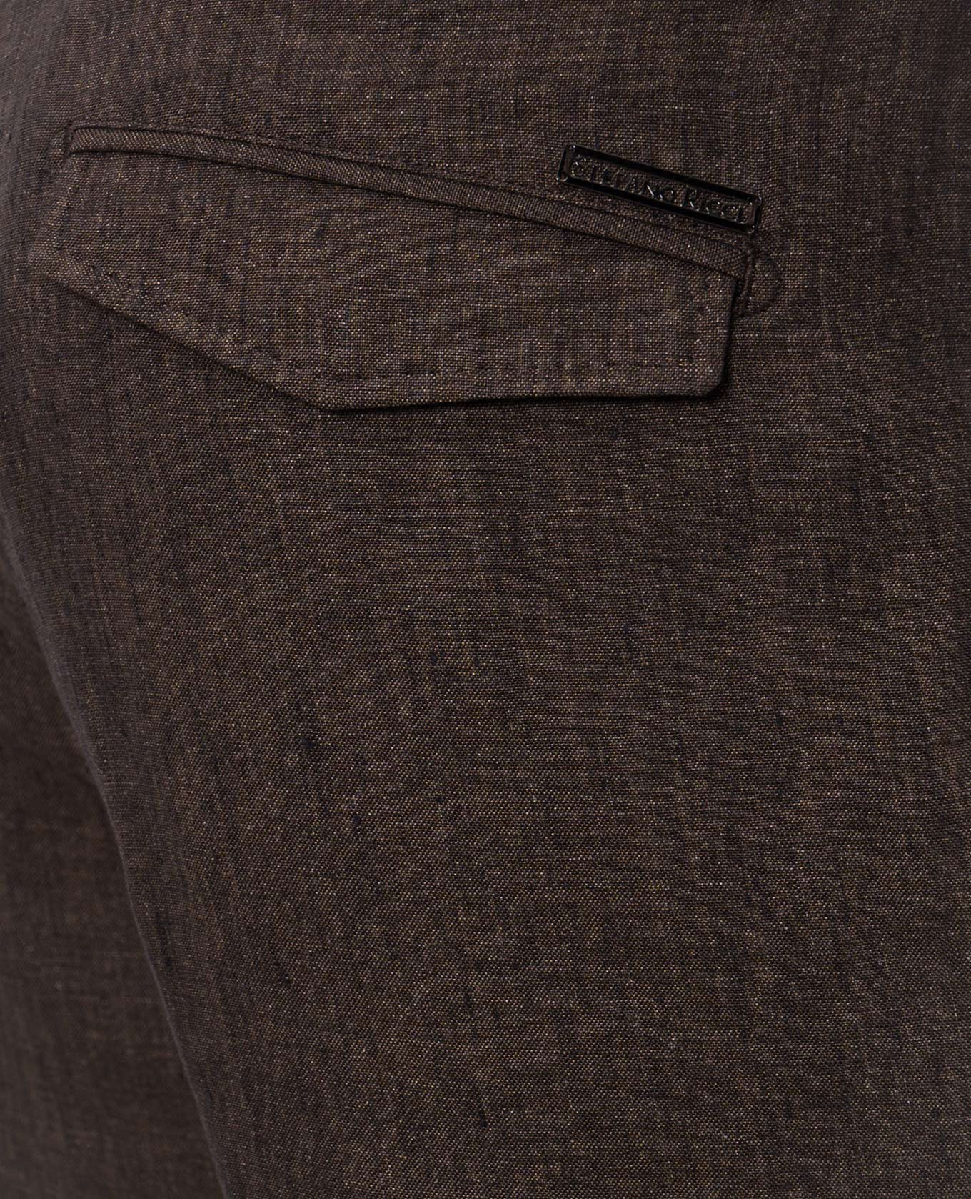 

Brown linen shorts Stefano Ricci