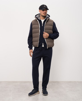 Brunello Cucinelli Navy blue sweatpants MM8313243G