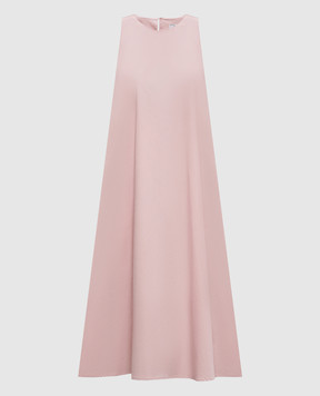 Peserico Pink dress with monil chain A0272601979