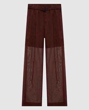 Brunello Cucinelli Brown pants with belt M0F91P8862