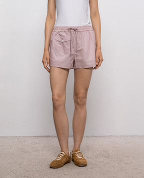 Valentino Pink checked shorts 9B3RF365ACD