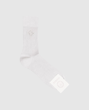 Peserico Gray socks with lurex A41070C0RCC792