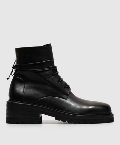 Black Calzone leather boots