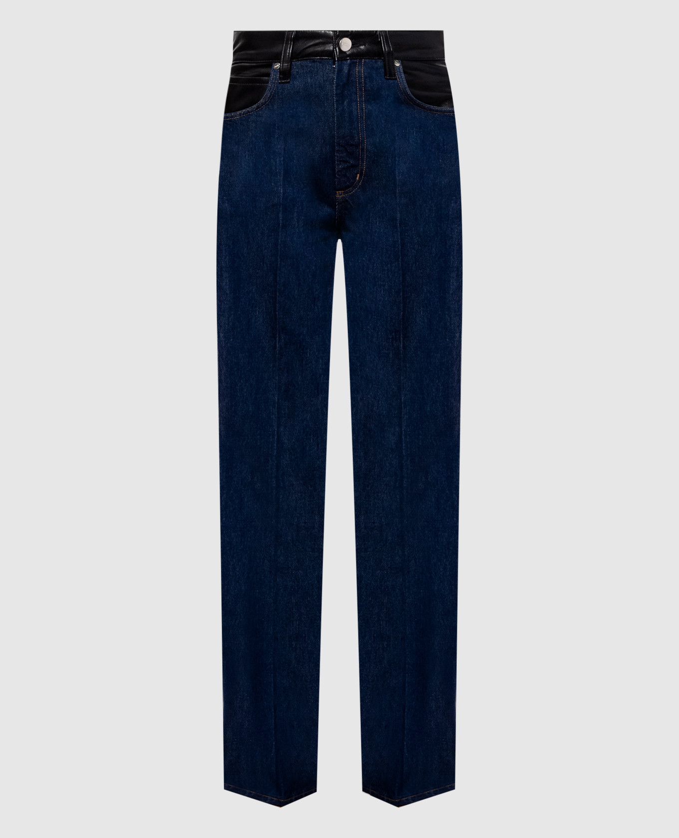 Morgan blue jeans with inserts AGOLDE