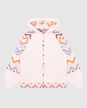 Missoni Children's pink sports jacket with print MZ4A30Z3183