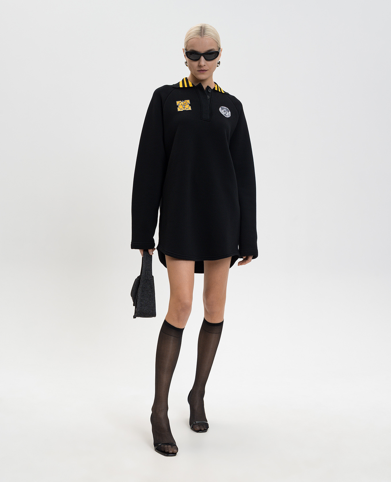 

Black mini dress with logo Off-White