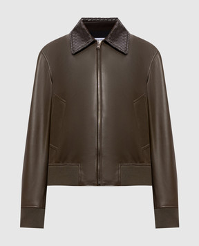 Bottega Veneta Khaki leather jacket 874736V61D0