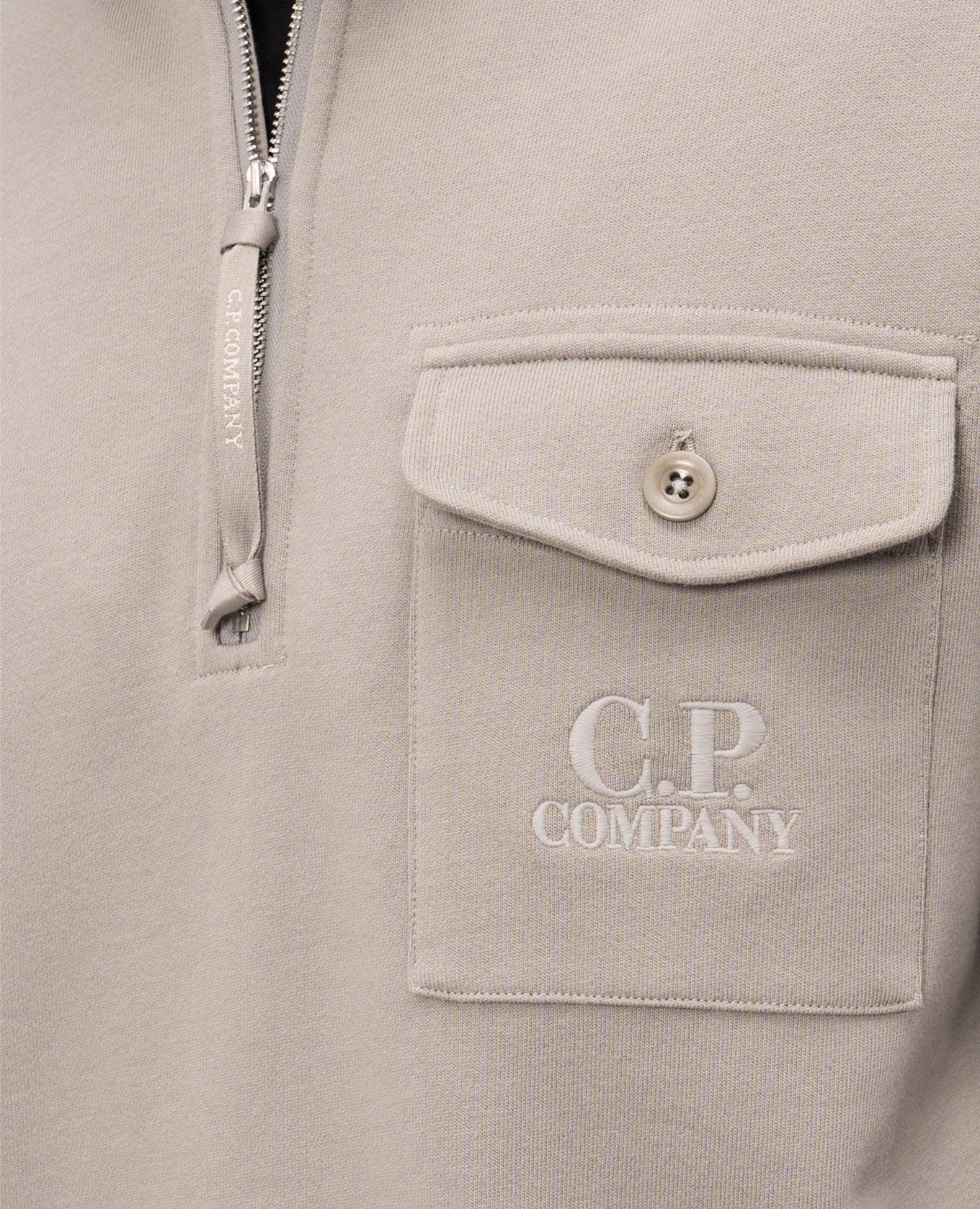 

Gray sweatshirt with zipper C.P. Company, Grey