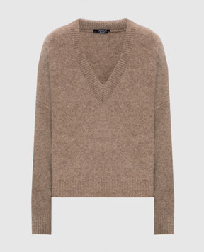 Demiur Brown alpaca wool pullover ALP103