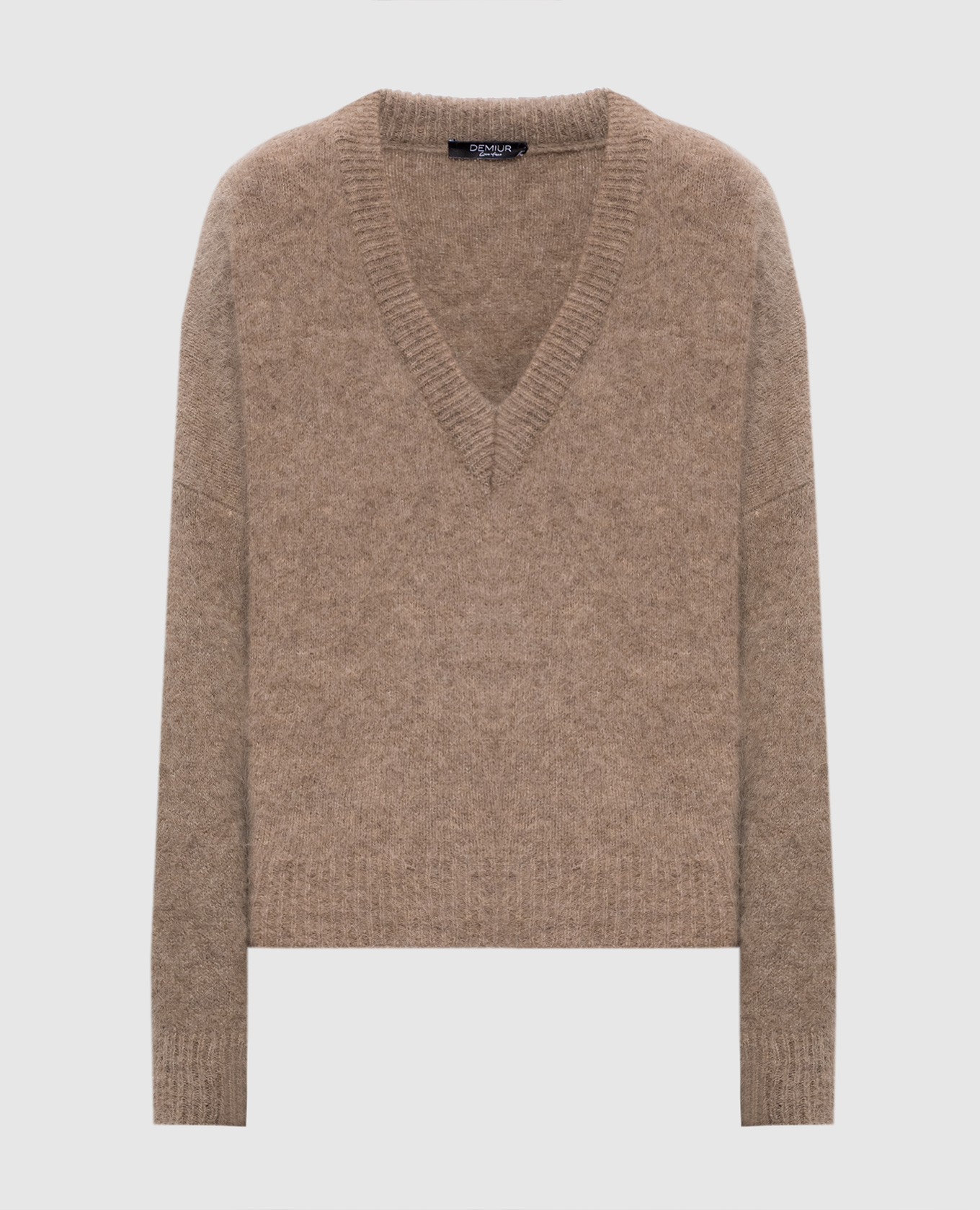 

Brown alpaca wool pullover Demiur