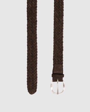 Orciani Brown suede Plot belt U08318SUP