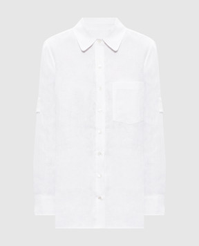 Babe Pay Pls White linen shirt D3502WMENFI