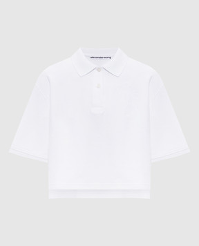 Alexander Wang White polo shirt with embroidery 1CC2261230