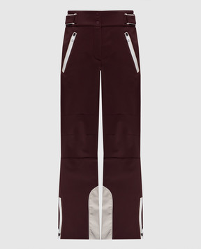 Brunello Cucinelli Burgundy ski pants MM134P8777