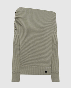 Balmain Green silk sweater GF0KK065KJ72