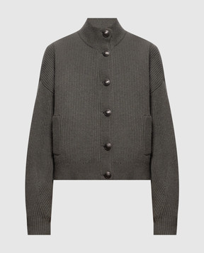 Brunello Cucinelli Green cashmere cardigan M12750806