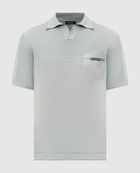Stefano Ricci Green polo with silk K616459PSMF26221