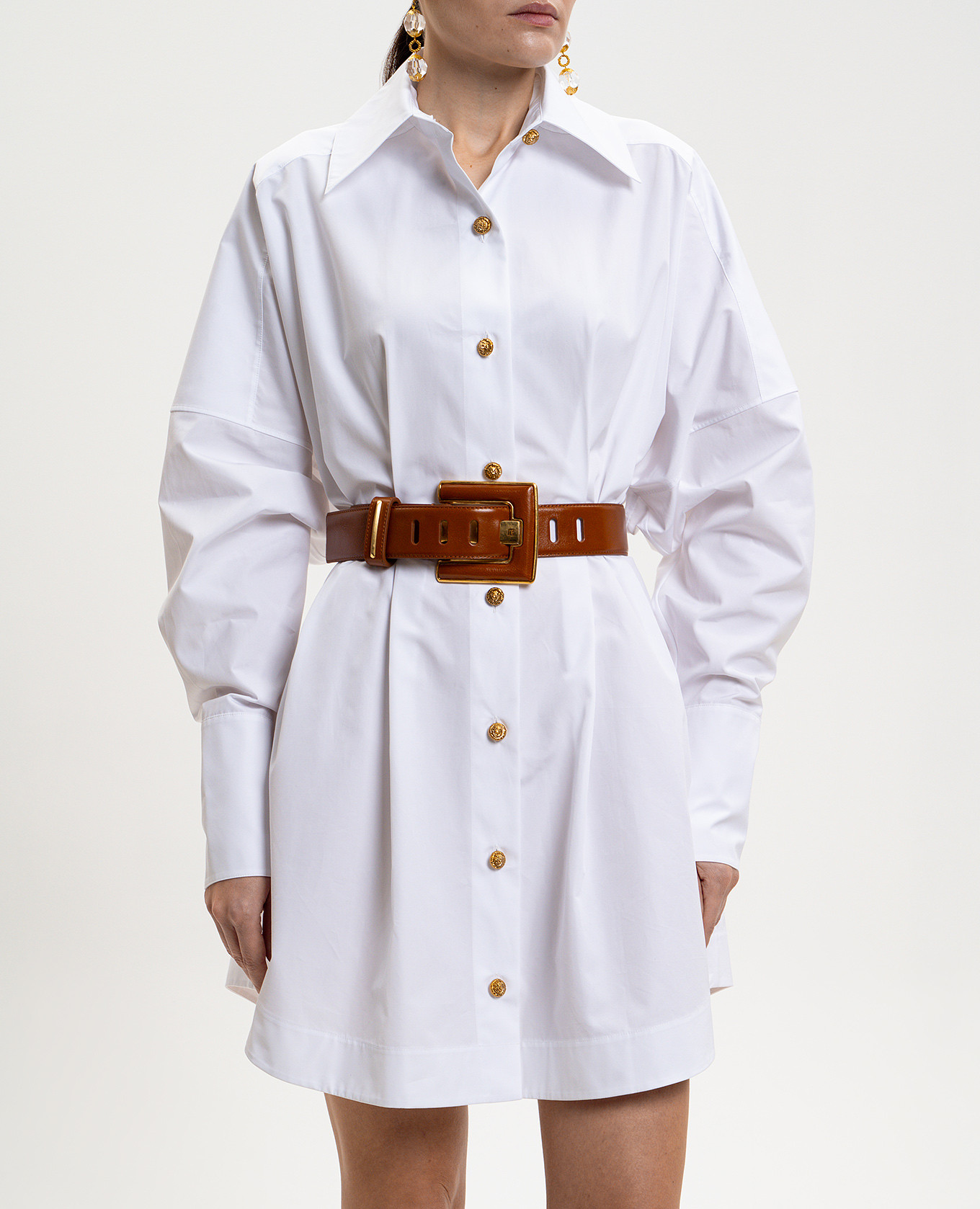 

Anthem brown leather belt Balmain