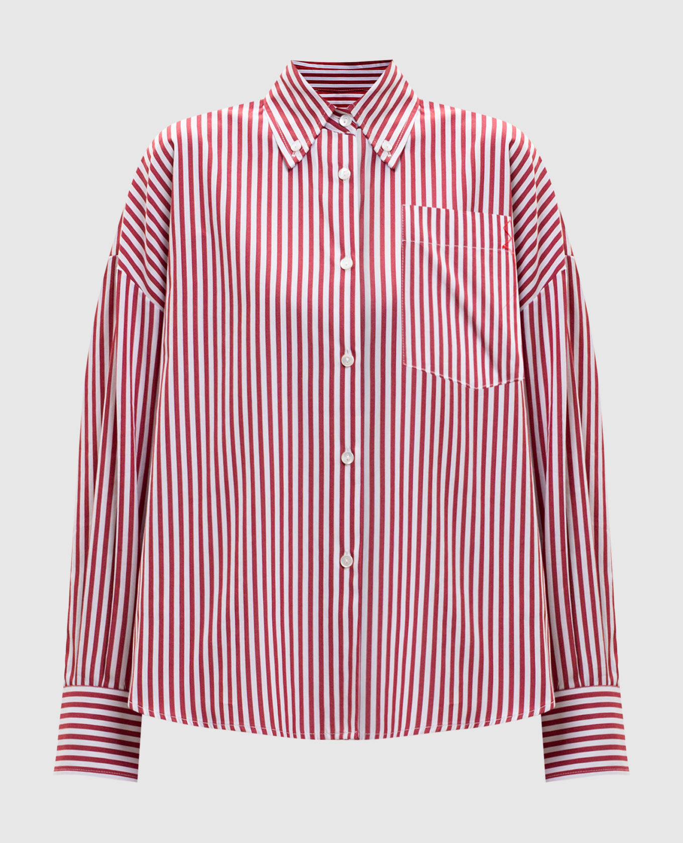 

Burgundy striped shirt Solotre