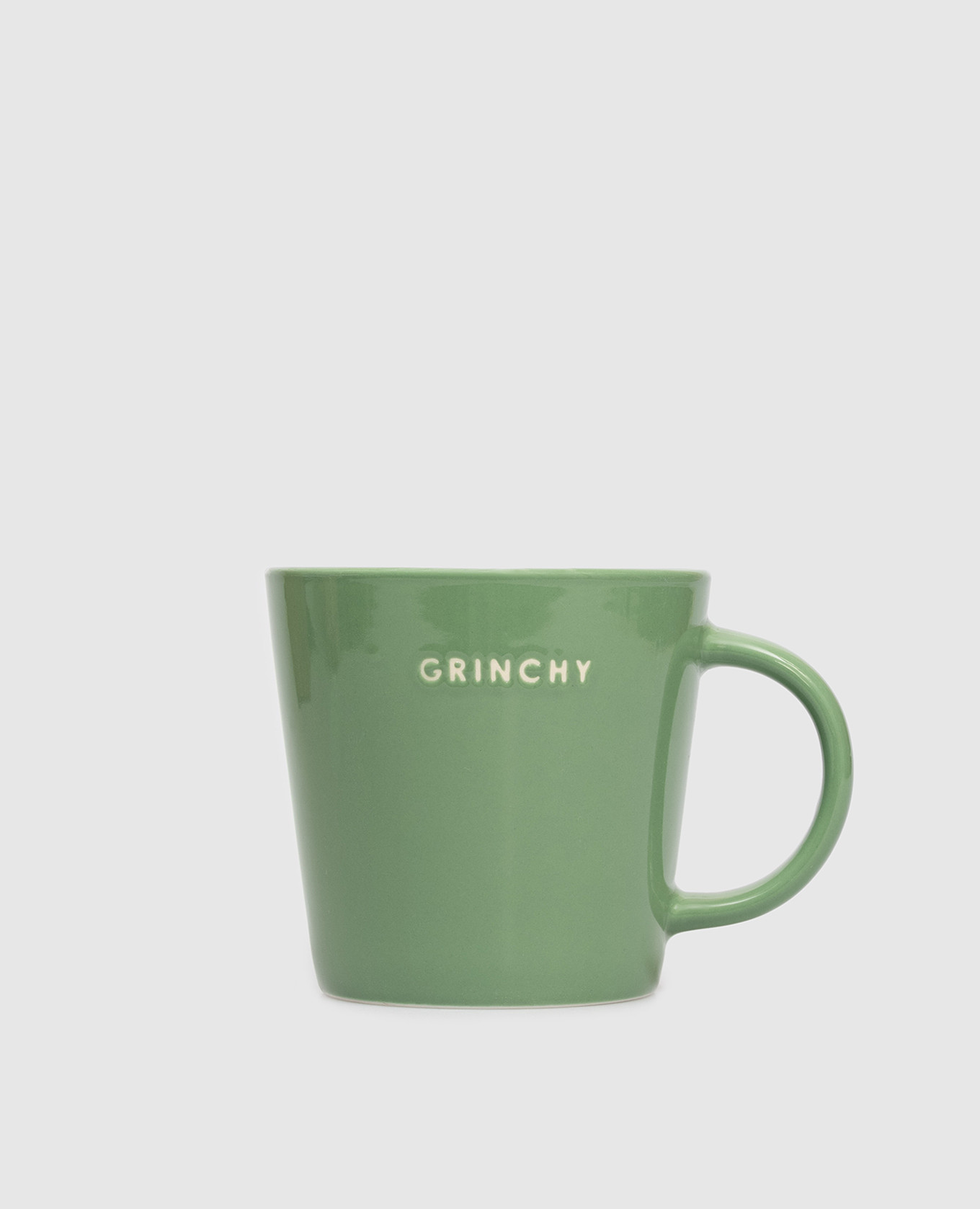 

Green ceramic Grinchy tea cup Vondels
