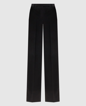 Tom Ford Black wool and silk flared pants PAW676FAX1746