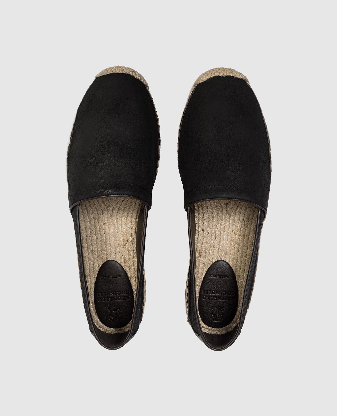 

Black leather espadrilles Brunello Cucinelli