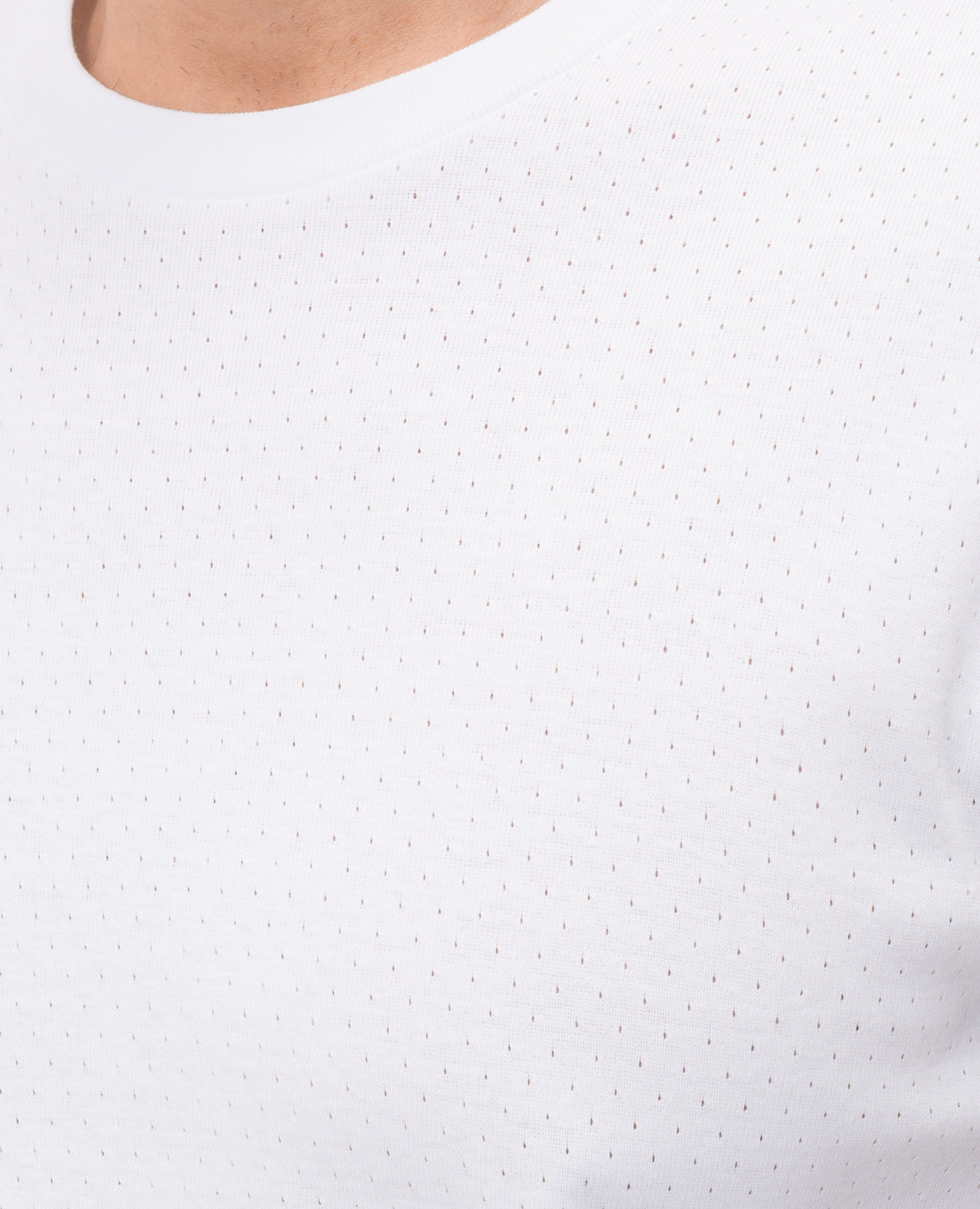 White T-shirt with perforations Tom Ford 5