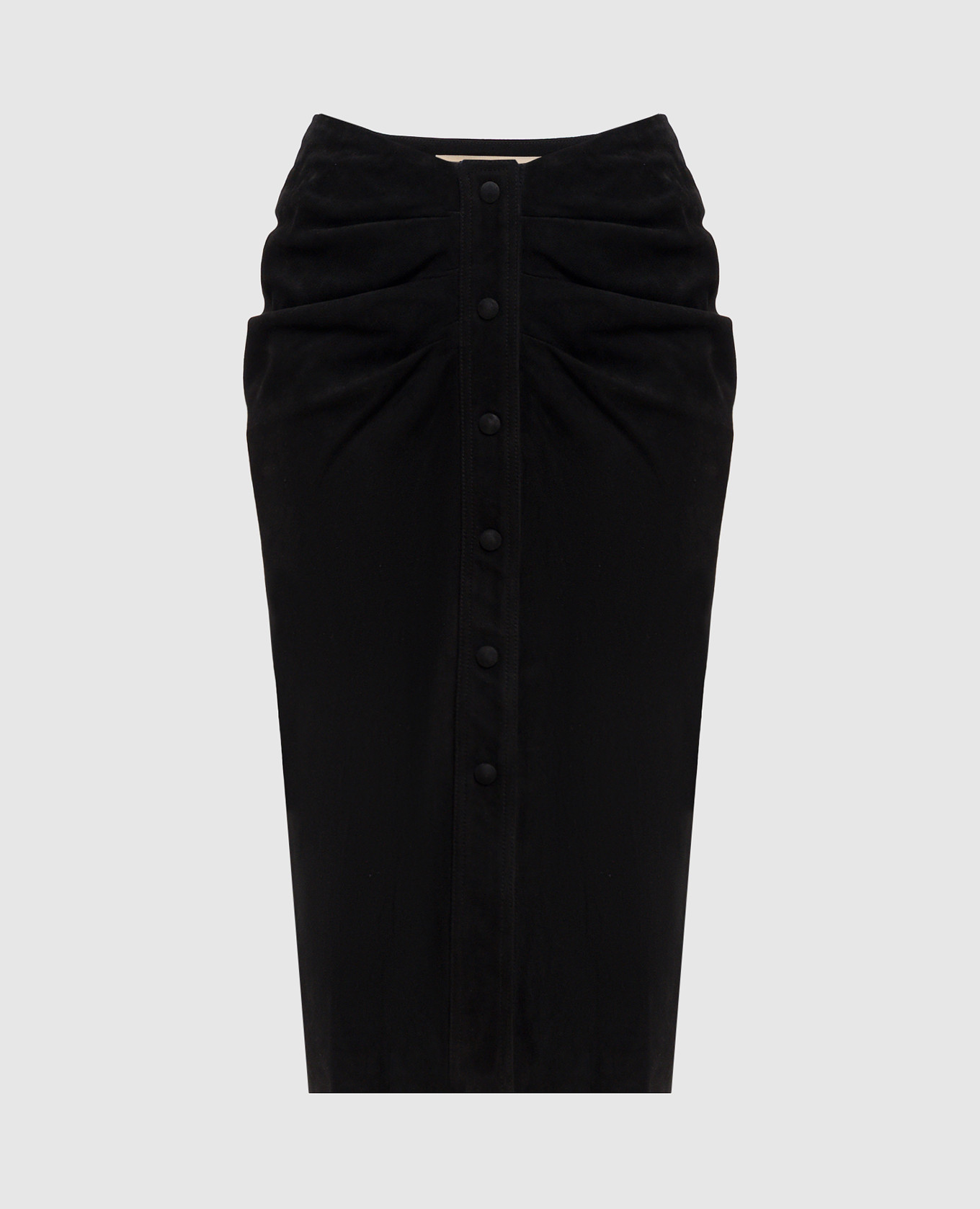 

Black suede pencil skirt Valentino