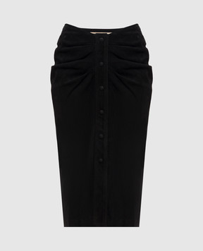 Valentino Black suede pencil skirt 8B0NI08AA6Q