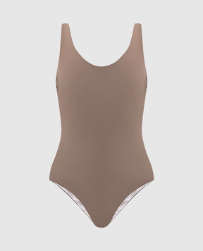 Fisico Beige reversible swimsuit CC03MB