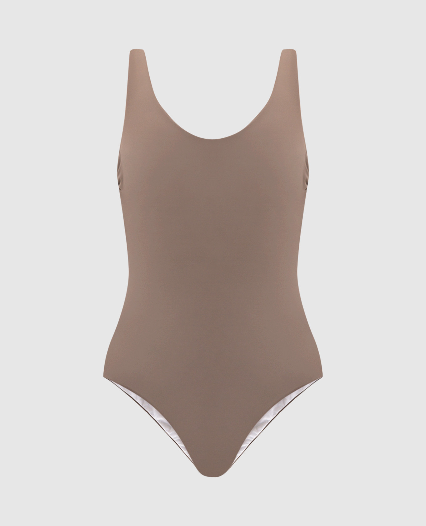 Beige reversible swimsuit