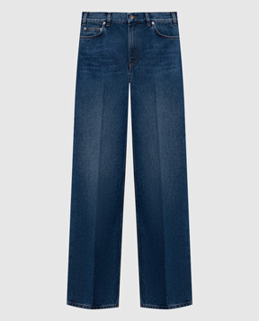 Thierry Mugler Blue jeans with logo patch 26F6PA05362037