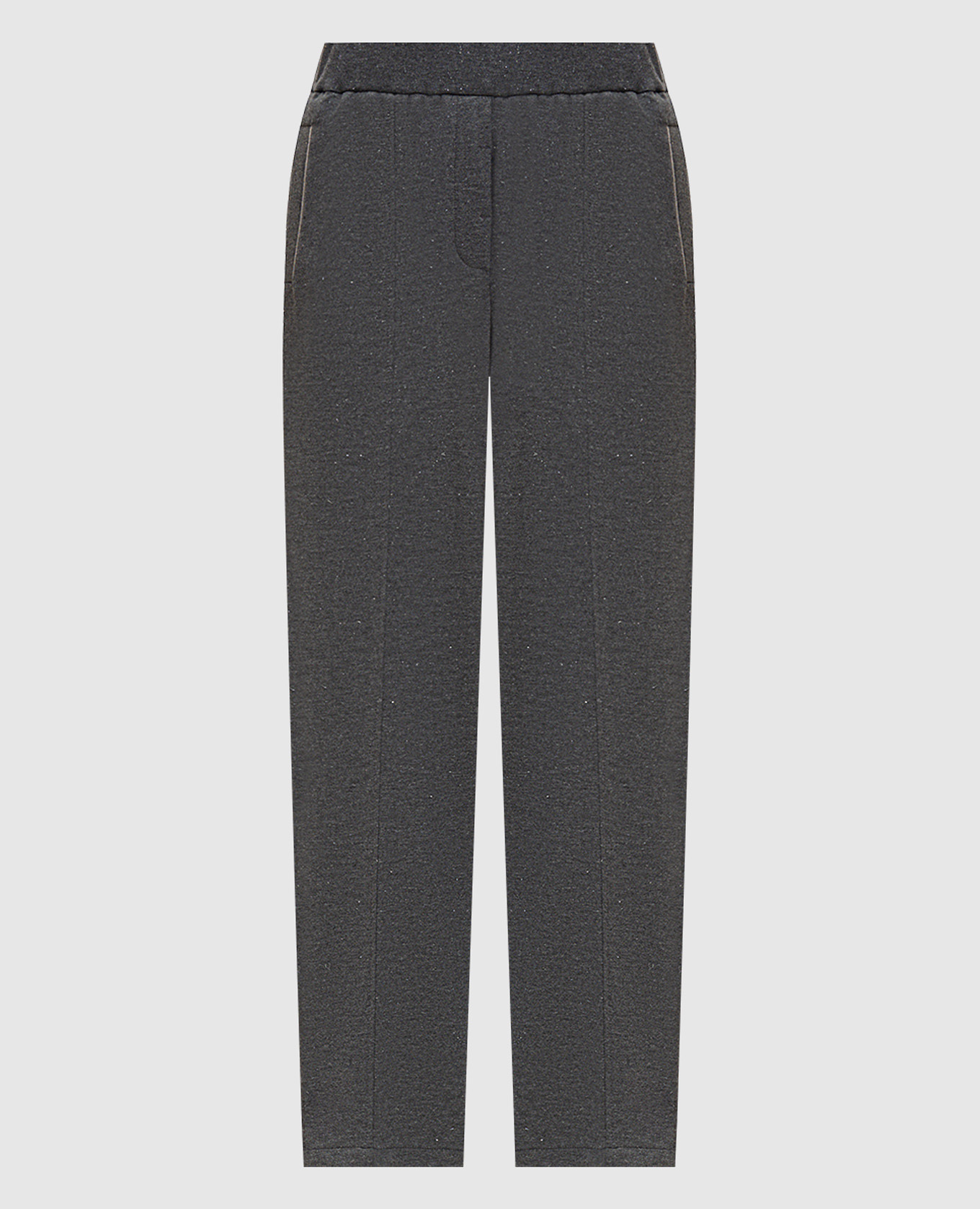 Pantalon de survêtement gris avec lurex