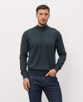 Stefano Ricci Green cashmere and silk jumper K606125L10F26302