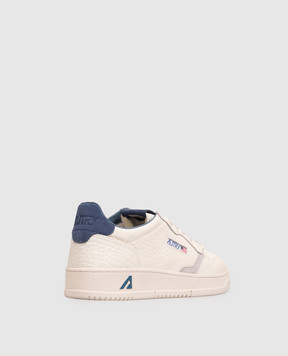 AUTRY MEDALIST ivory leather sneakers AULMNE20