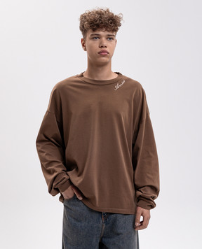 AMIRI Khaki long sleeve with logo embroidery AM426JR011