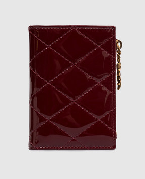 Saint Laurent Burgundy patent leather purse CASSANDRE BIJOU 862438AAGGD